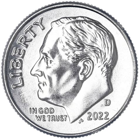 2022 D Roosevelt Dime Bu Us Coin Daves Collectible Coins