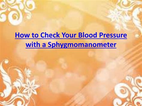 Checking Blood Pressurepptx