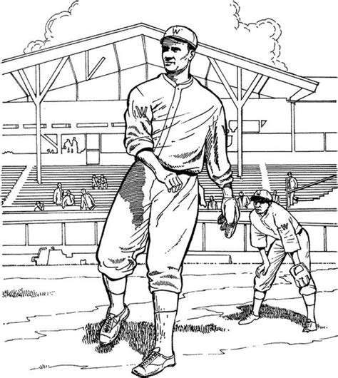 You can use our amazing online tool to color and edit the following baseball field coloring pages. Out on the Field Baseball Coloring Page | Purple Kitty