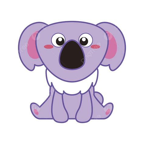 Koalas Vector Png Images Purple Koala Purple Koala Cute Png Image