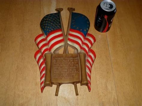 [1960 S Sexton Co ] Usa Flag S And I Pledge Allegiance Metal Wall Art Sign 15 75 00 Picclick