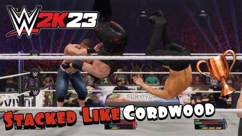 WWE 2K23 Stacked Like Cordwood Trophy Achievement Guide YouTube
