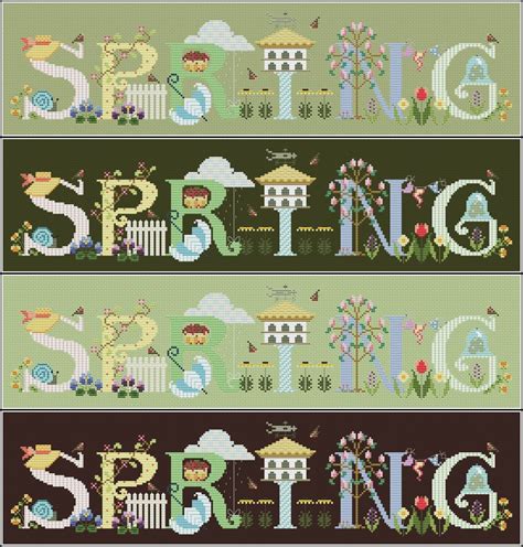 Spring Cross Stitch Chart Pdf Xsd Downloadable Free