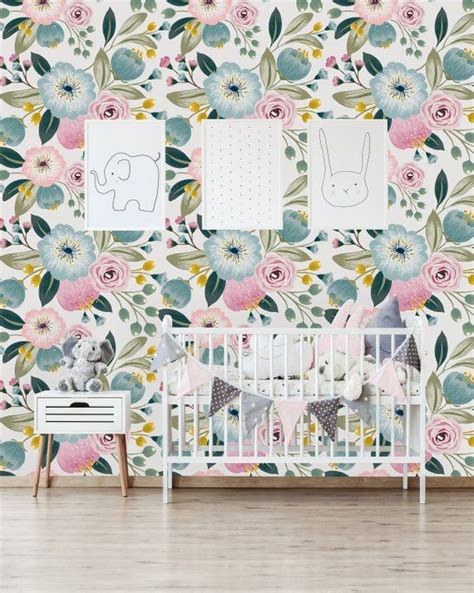 Removable Wallpaper Self Adhesive Wallpaper Lovely Pastel Etsy