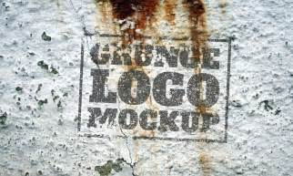 5 Grunge Logo Mockups Vol1 By Rbakker Graphicriver