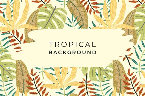 Premium Vector Abstract Tropical Background