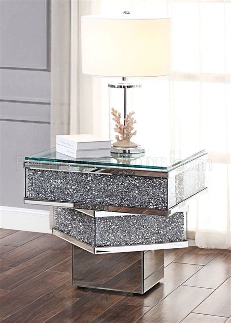 noralie coffee table   mirror  acme woptions