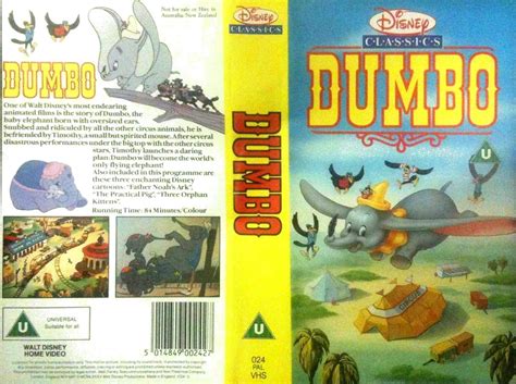 Disney Classics Dumbo Vhs Uk Dvd And Blu Ray