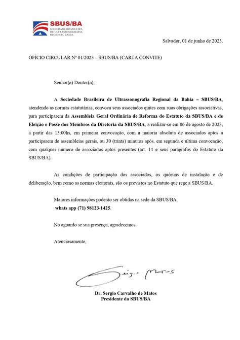 Carta Convite Ofício Sbus Ba Ago Reforma Estatuto E Eleições 2023page