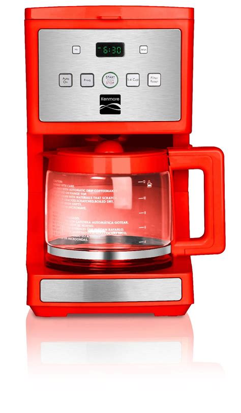 Kenmore 4603 12 Cup Programmable Coffee Maker Red
