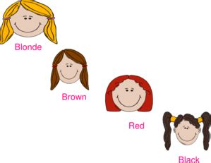 Hair Colours Clip Art at Clker.com - vector clip art ...