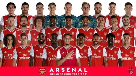 Squad Arsenal 202021 🔴 Pemain Arsenal 202021 🔴 Arsenal Youtube