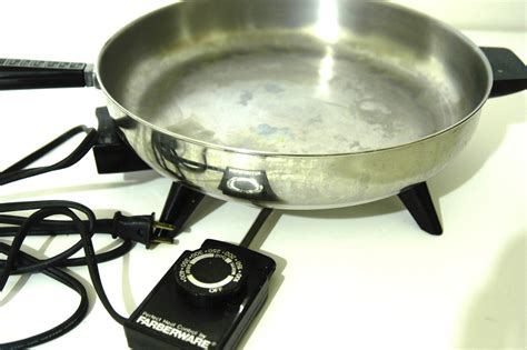 electric pan stainless steel farberware fry lid clean dome deep bonanza