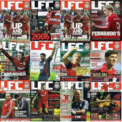 Lfc Liverpool Football Club Magazine Posters 2005 To 2007 Various