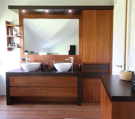 Meuble de sdb double vasque. Meuble salle de bain double vasque — Menuiserie - Cuisines ...