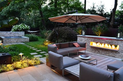 Cozy Sitting Area With Outdoor Fireplace Pictures Photos And Images