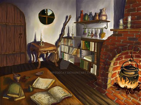 Witchs Cottage Interior By Ripedecay On Deviantart