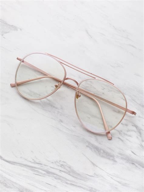 shop clear lens aviator glasses online shein offers clear lens aviator glasses and more to fit