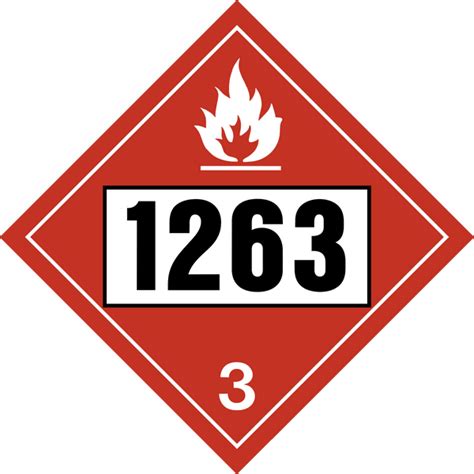 Class 3 Flammable Liquids Paint Related Materials Un1263 Western