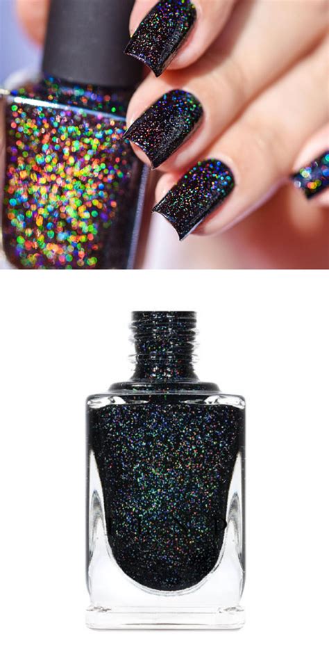 Cityscape Is A Gorgeously Deep True Black Holographic Nail Polish Is