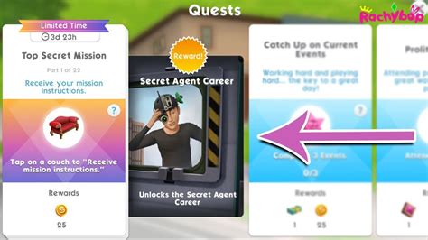 The Sims Mobile Secret Agent Quest Career Walkthrough Youtube