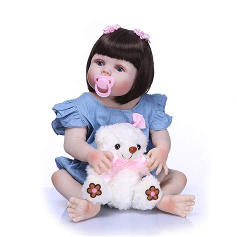 Buy Pinky 23inch 57cm Newborn Bebe Dolls Reborn Baby Girl Doll In Tan