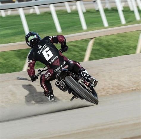 Brad Baker Of The Indian Wrecking Crew Flat Track Motorcycle Flat Track Racing Racing Bikes