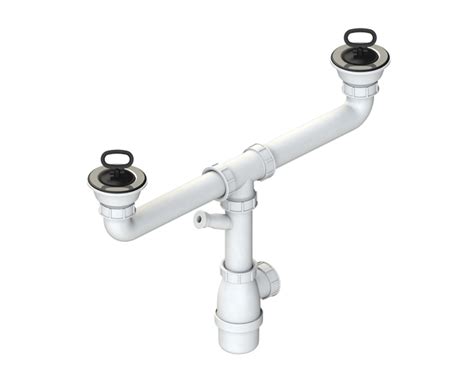 How to install a kitchen drain trap embly with dishwasher install garbage disposal in double sink terry love plumbing single bowl kitchen sink with garbage disposal and dishwasher the how to replace a garbage disposal part 2 plumbing double kitchen sink benjamindesign co which side of a sink should i install garbage disposal in. Plumbing kit for double-bowl kitchen sinks: Ø80 waste and ...