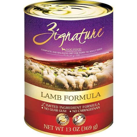 Helps reduce skin and gi reactions that may be a result of sensitivities to common proteins found in pet foods. Zignature Lamb Formula Wet Dog Food - OK Feed & Pet Supply