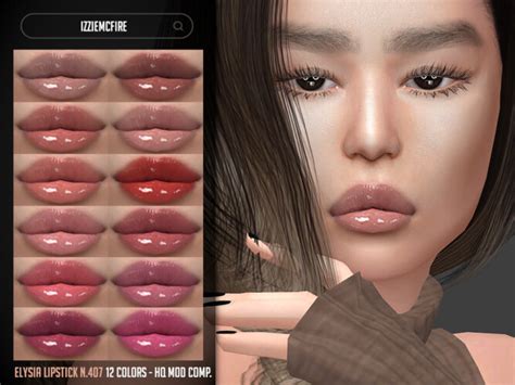 Imf Elysia Lipstick N407 By Izziemcfire At Tsr Sims 4 Updates