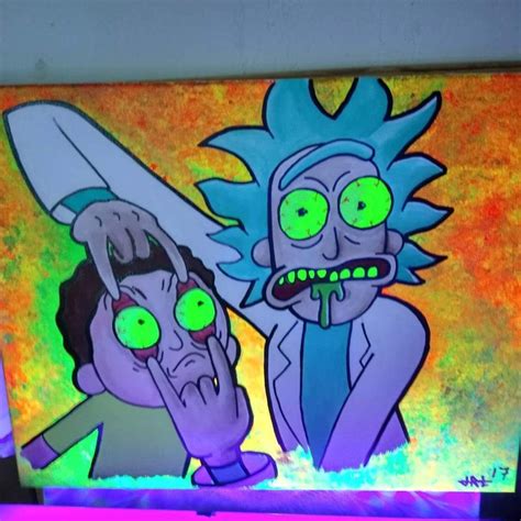 Painting Trippy Drawing Painting Rick And Morty Art Drawing Easy