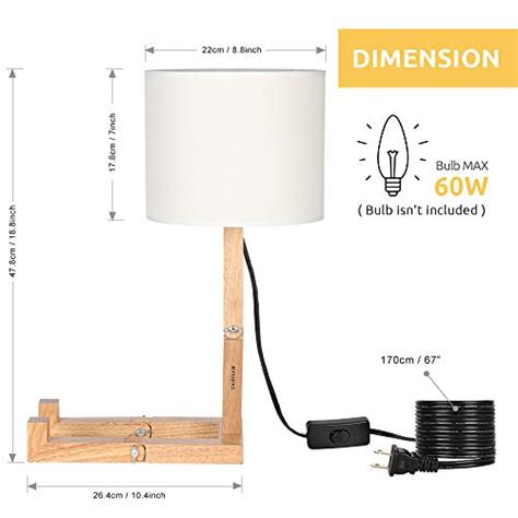 Haitral Cute Desk Lamp Creative Table Lamp With Wood Base Changeable