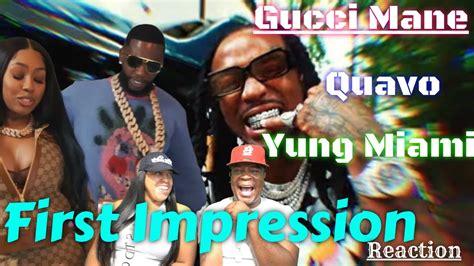 Gucci Mane First Impression Feat Quavo Yung Miami Full Screen Reaction Mr Yt Aries