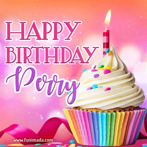Happy Birthday Perry Lovely Animated  — Download On