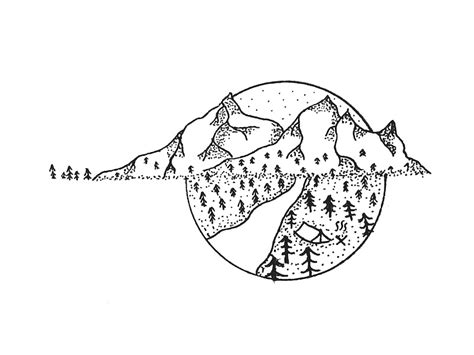 Learn how to draw mountain pen pictures using these outlines or print just for coloring. Mountain Pen Drawing at PaintingValley.com | Explore ...