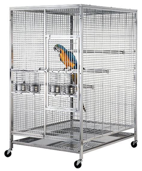 Extra Large 304 Stainless Steel Bird Parrot Macaw Cage