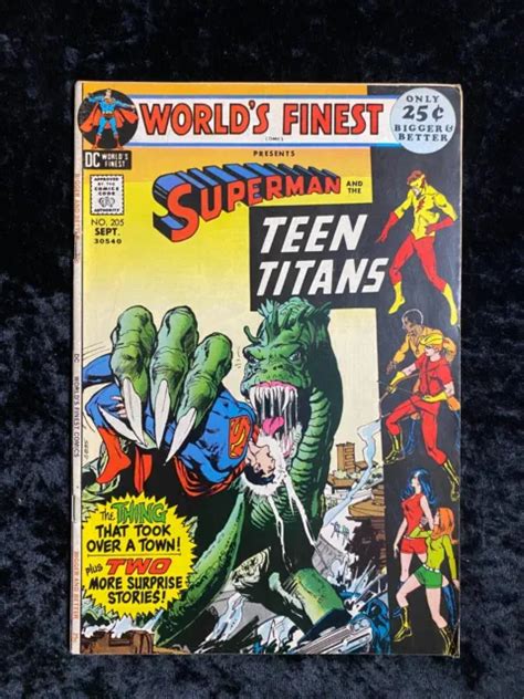 Worlds Finest 205 Neal Adams Frazetta 1971 Teen Titans 2495 Picclick