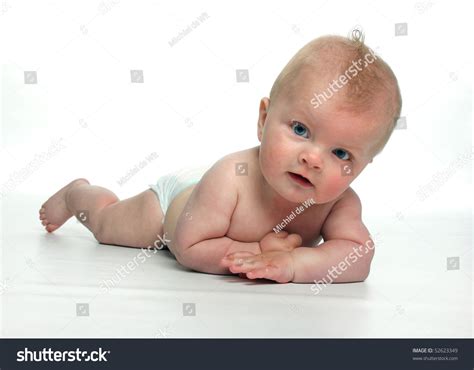 Cute Baby Boy Laying Down Stock Photo 52623349 Shutterstock