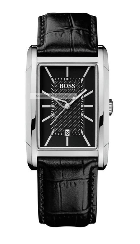 Hugo Boss Klassische Herrenuhr Leder Herren Uhr Hb Lederband