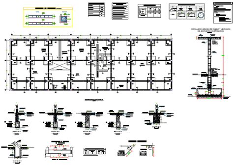 Foundation Section Plan Detail Dwg File Cadbull