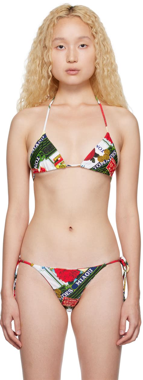 Miaou White Kauai Bikini Top SSENSE