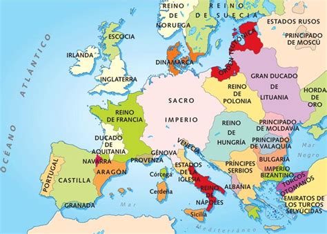 Historia De España Mapa De Europa Sxvi