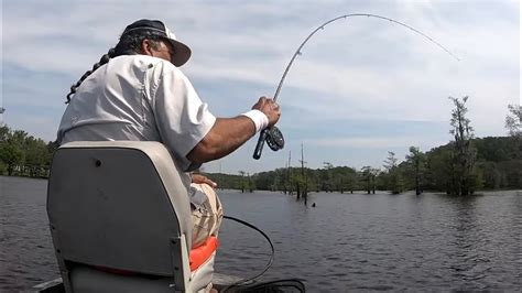 Single Pole Jig Crappie Fishing A Few Slabs Fly Reel Youtube
