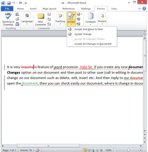 Word 2013 to turn off track changes, on the review tab, click track changes. Turn off change tracking in Document in Word 2010