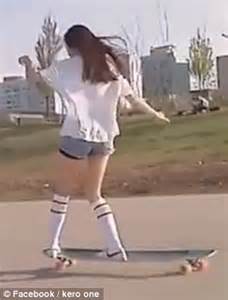 Korean Skater Hyojoo Ko Dances On Her Longboard While Shimmying Across A Riverside Park Daily