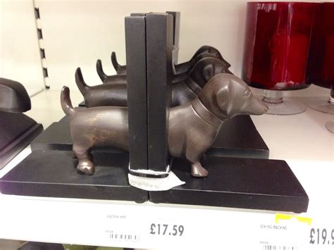 Sausage Dog Bookends From Homebase