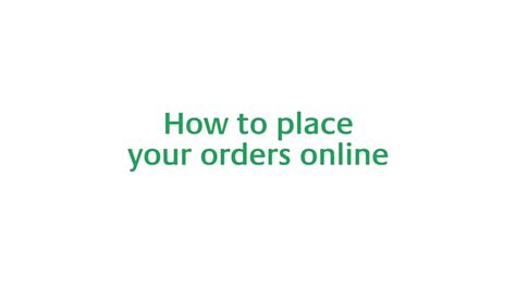 How To Place Your Orders Online Youtube