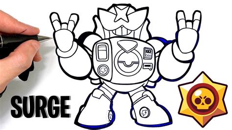 How To Draw Surge From Brawl Stars Youtube