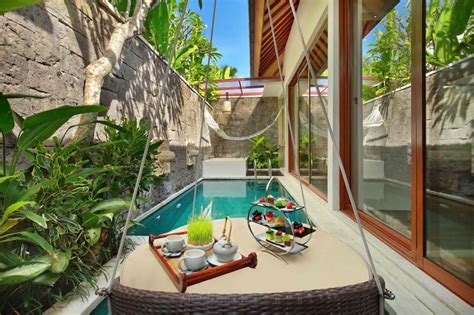 Ini Vie Villa Bali Honeymoon Villa Breakfast Set Up Luxury Villas