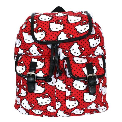 Hello Kitty Red Faces Backpack Backpacks Hello Kitty Brands
